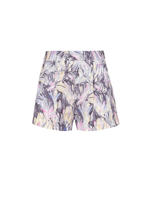 Feather print shorts Product Image