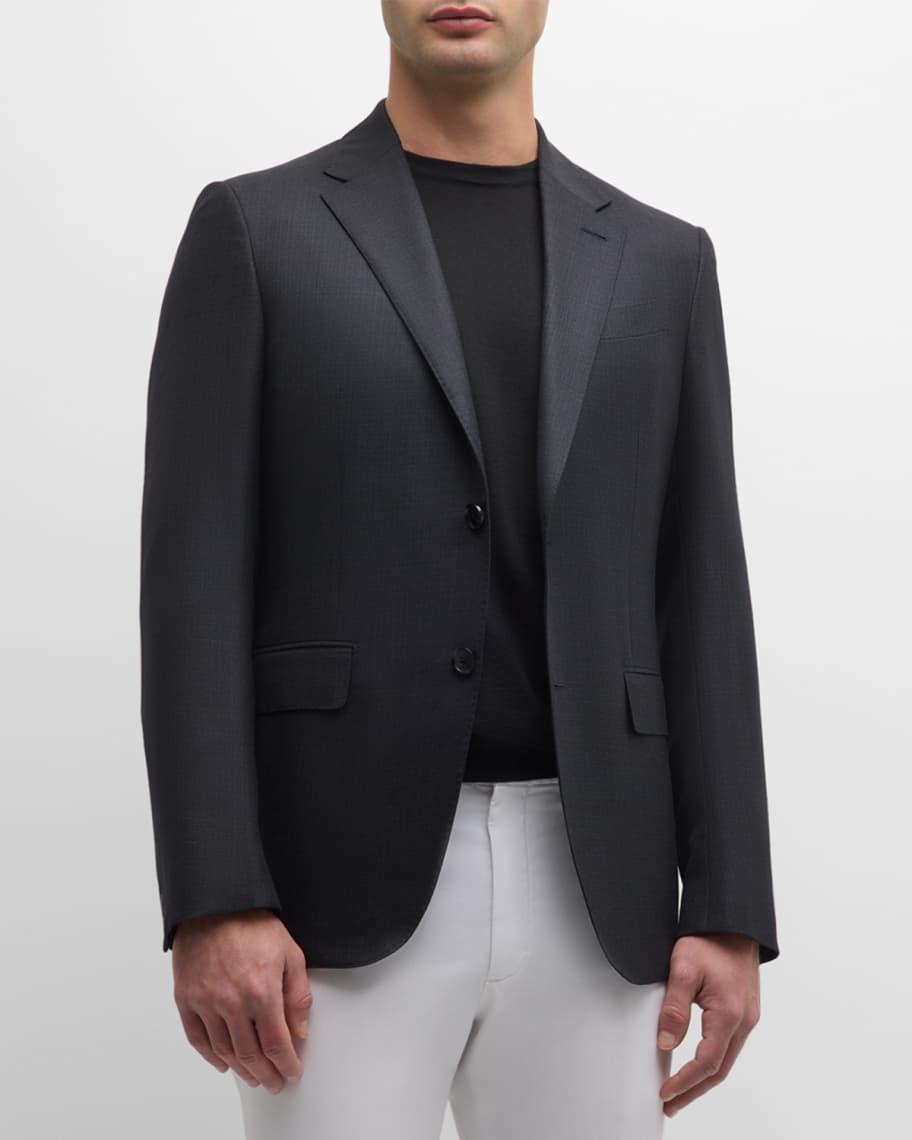 Mens Microstructure 15milmil15 Wool Blazer product image