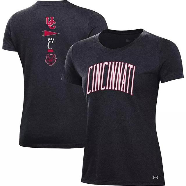 Womens Under Armour Cincinnati Bearcats Two-Hit T-Shirt Product Image