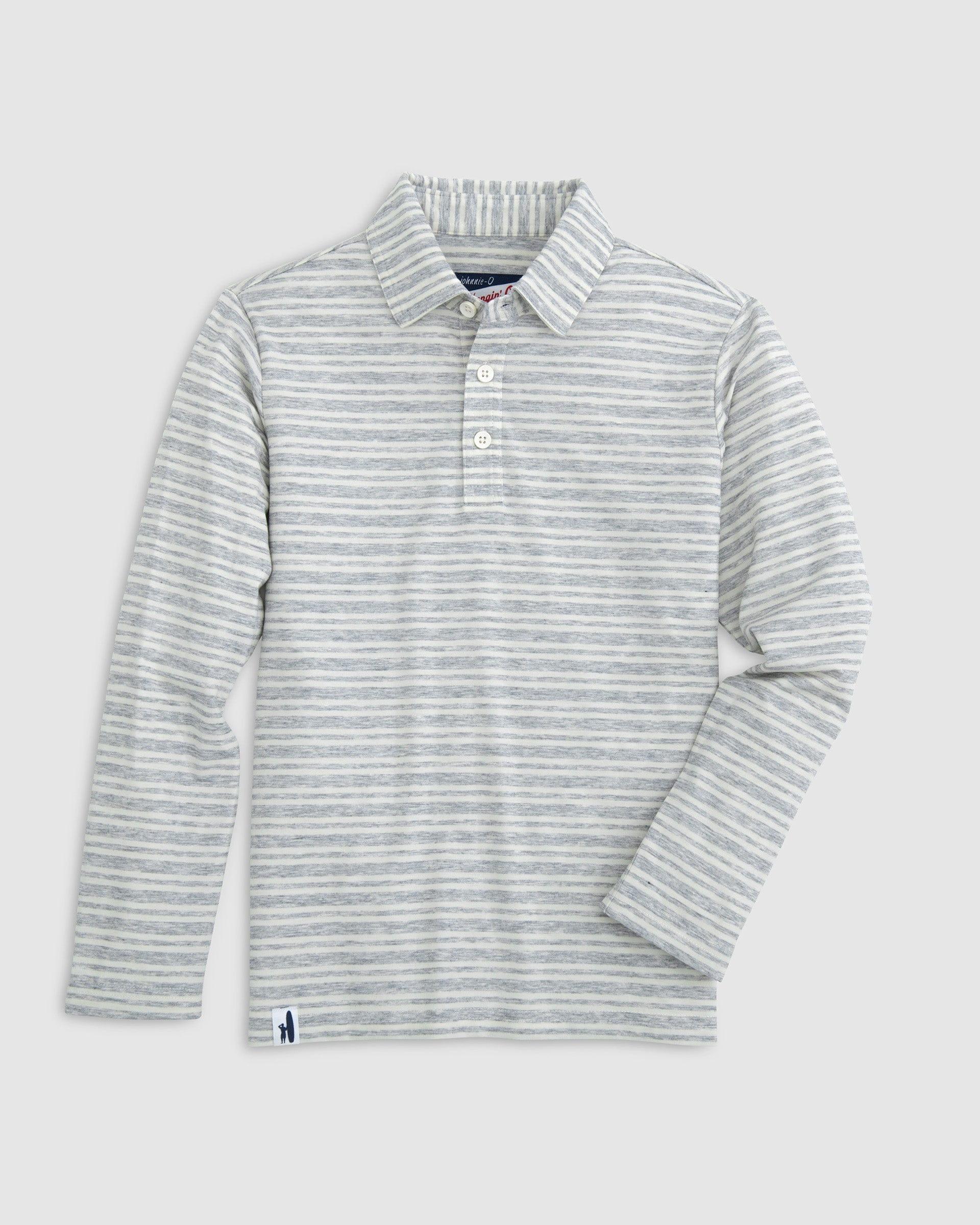 johnnie-O Brannen Jr. Striped Long Sleeve Polo Product Image