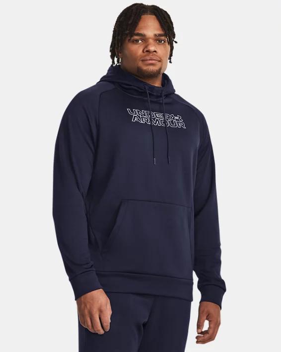 Mens Armour Fleece Wordmark Hoodie Product Image