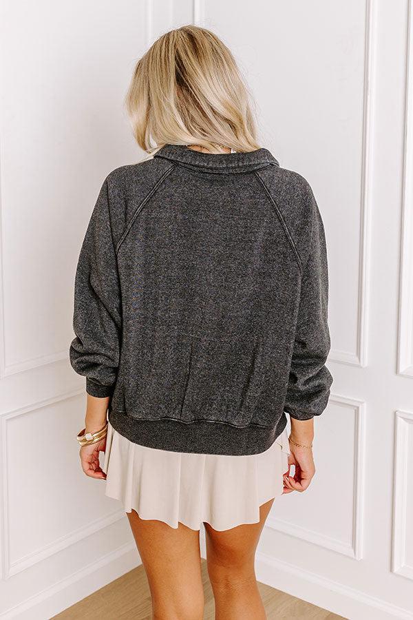 Mountain Lodge Cutie Sweatshirt in Charcoal Product Image