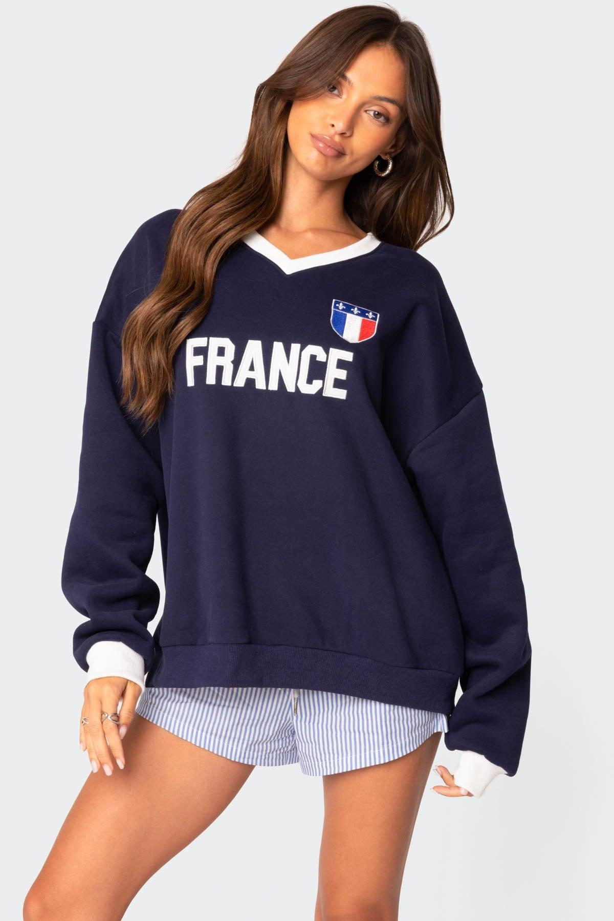 France Oversized Sweatshirt Product Image