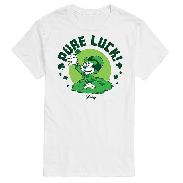 Disneys Mickey Mouse Mens Pure Luck Graphic Tee Product Image