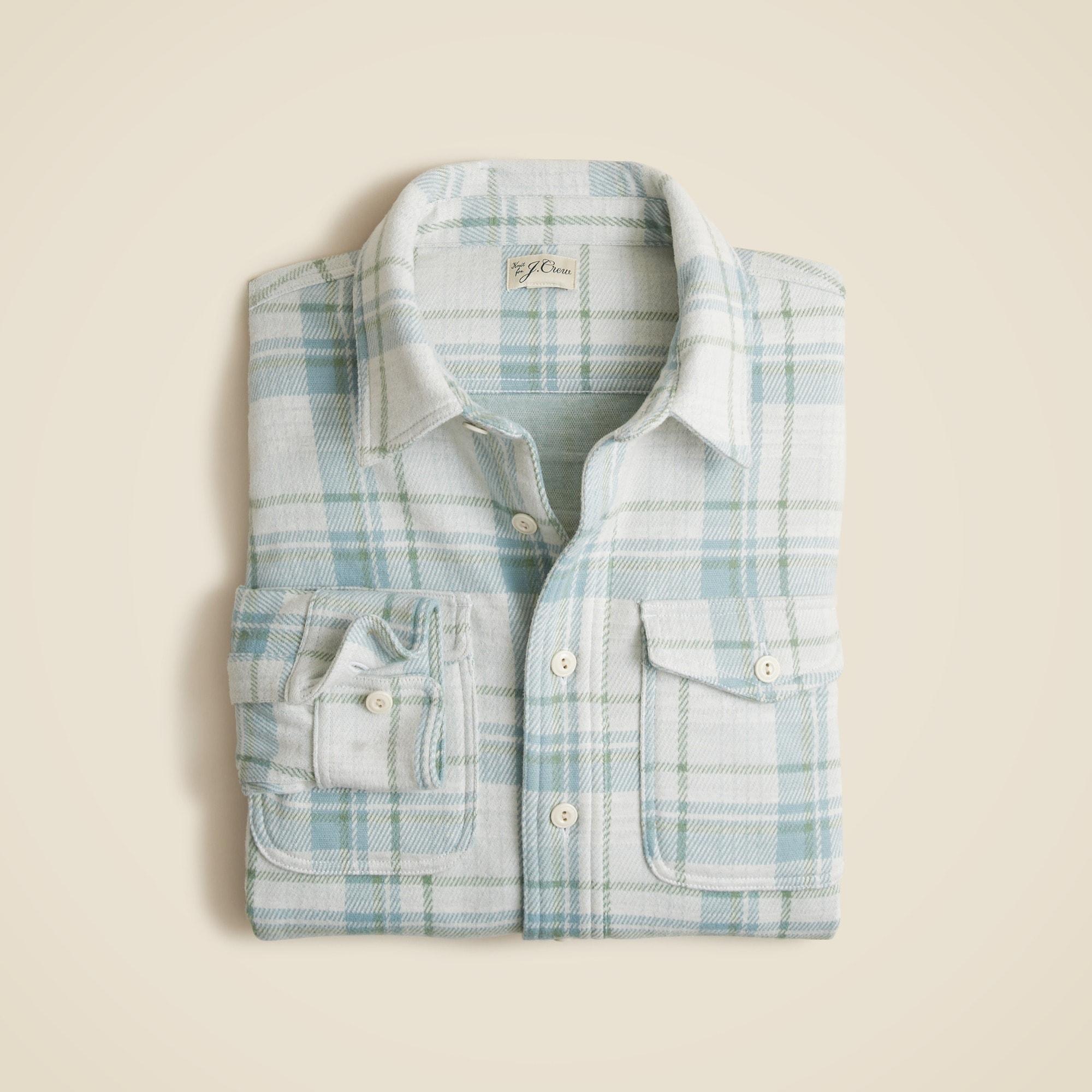 Seaboard soft-knit shirt in plaid Product Image