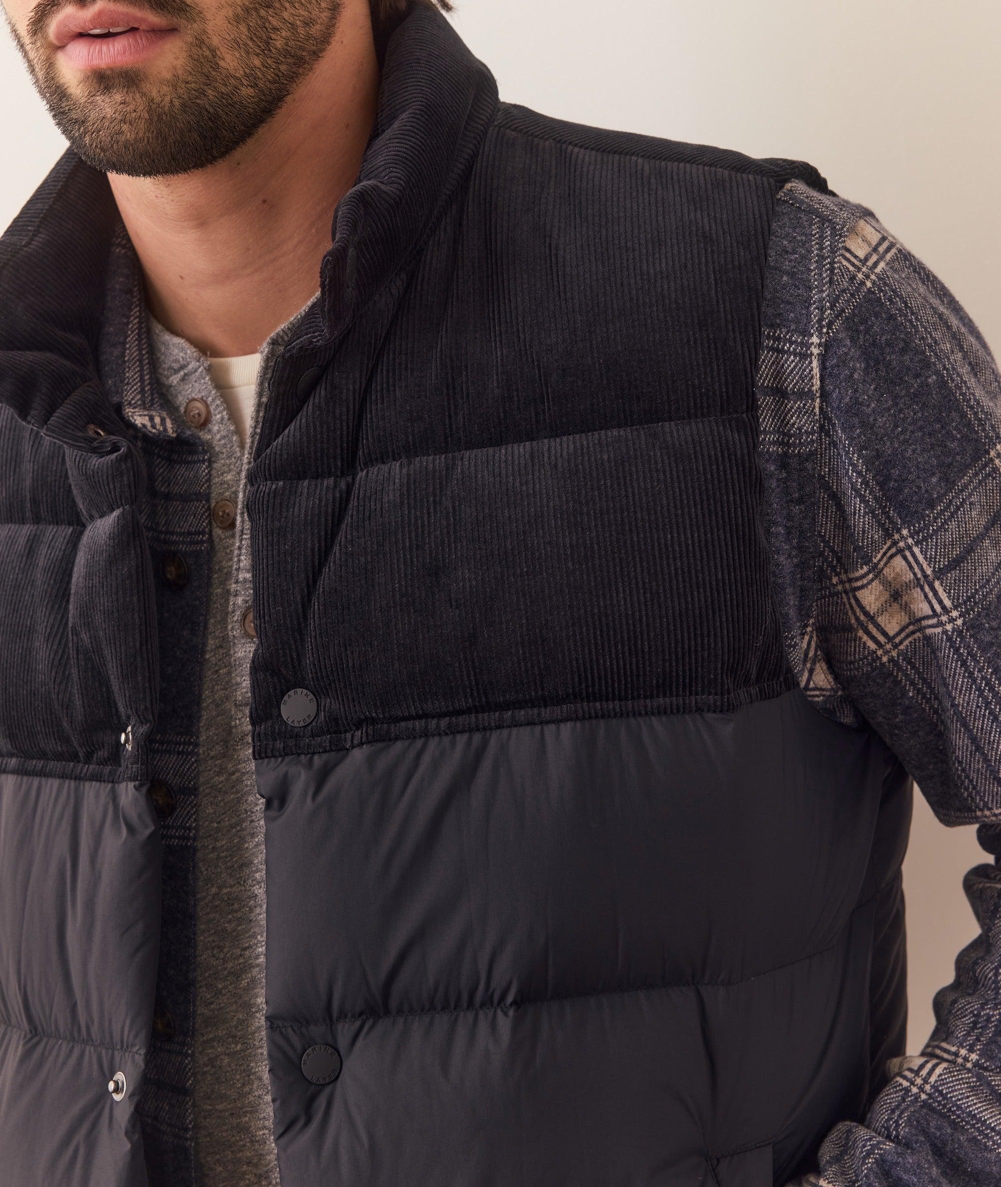 Miles Corduroy Puffer Vest Product Image