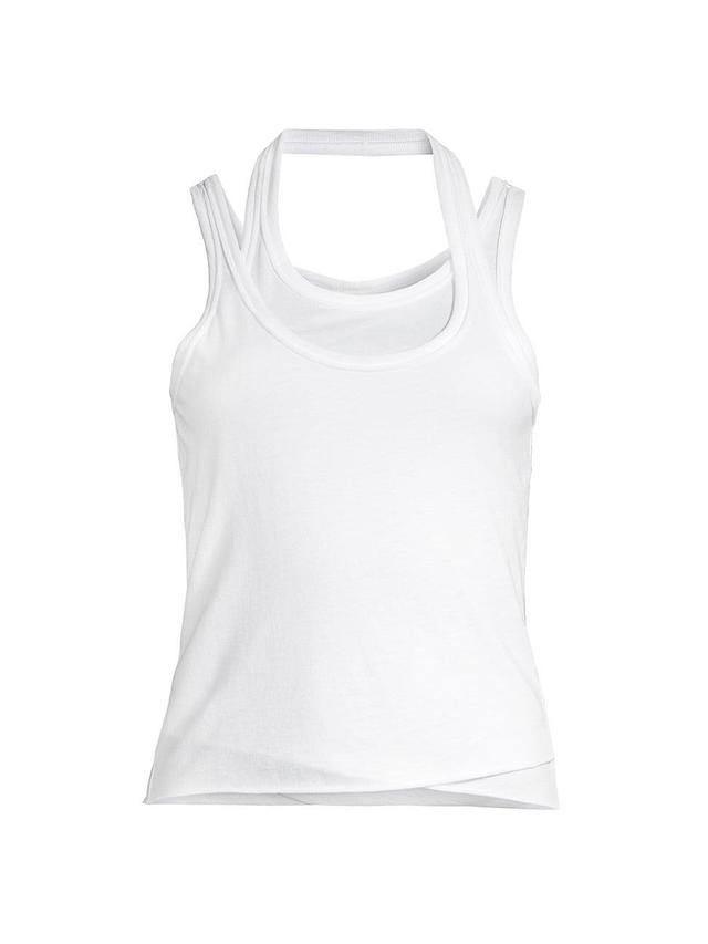 Womens Ellie Asymmetric Cotton Tank Product Image