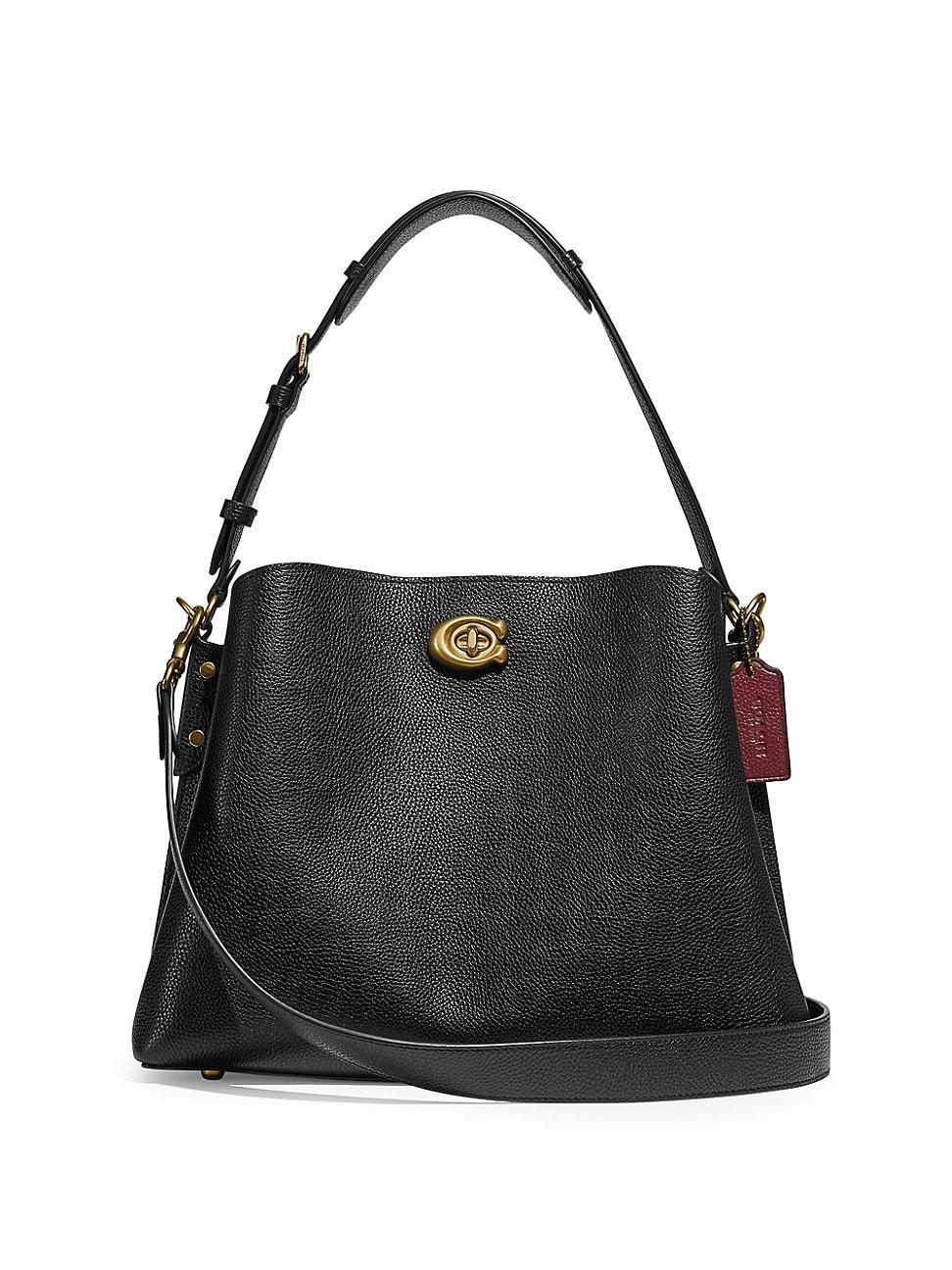 COACH Willow Pebble Leather Shoulder Bag Product Image