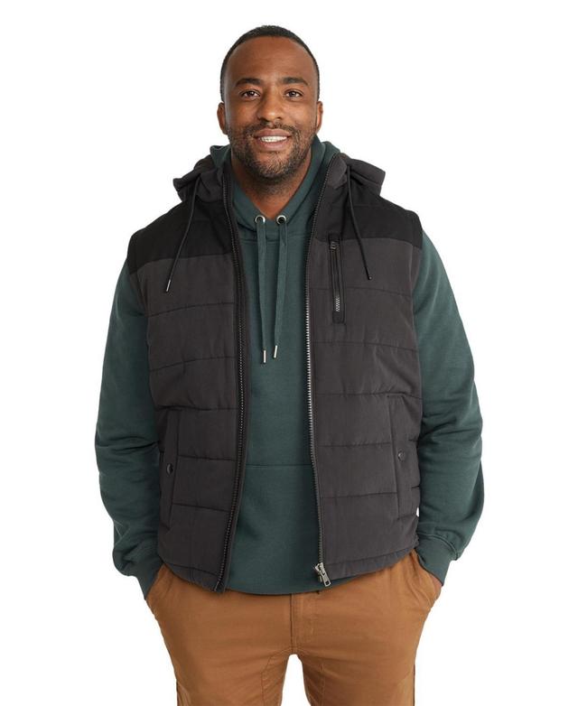 Johnny Bigg Mens Big & Tall Parker Puffer Vest - Black Product Image