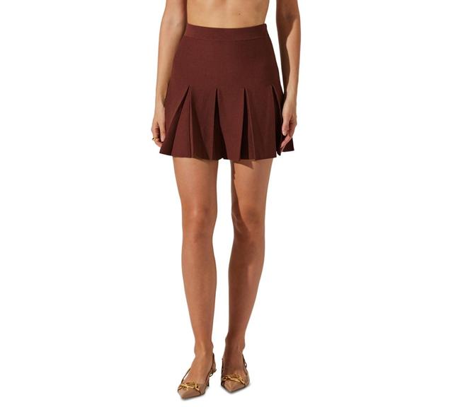 Astr the Label Womens Denisa Pleated Mini Skirt Product Image