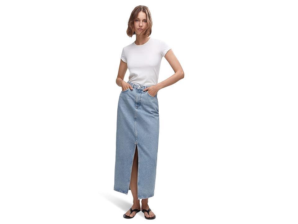 MANGO Denim Maxi Skirt Product Image