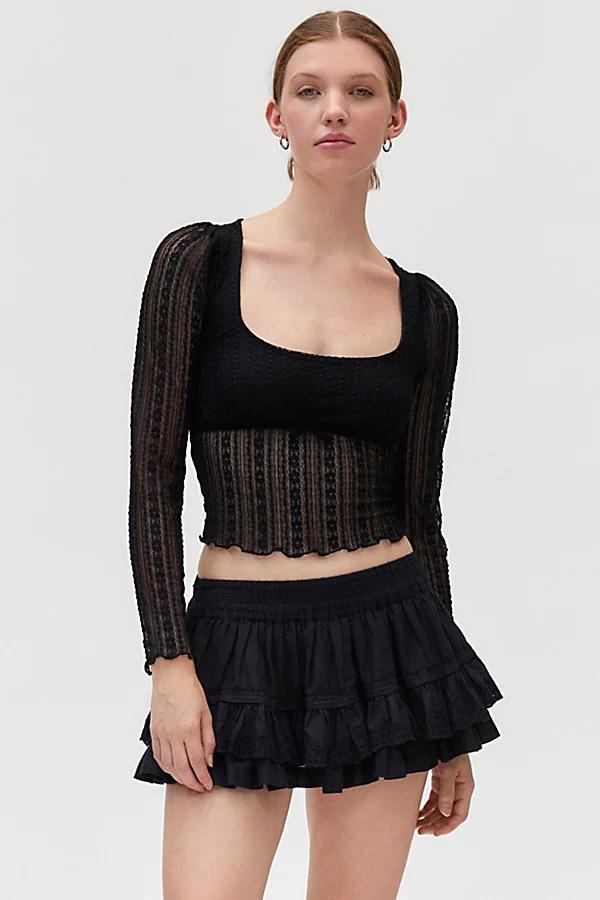 Kimchi Blue Jewel Lace Top Womens at Urban Outfitters Product Image