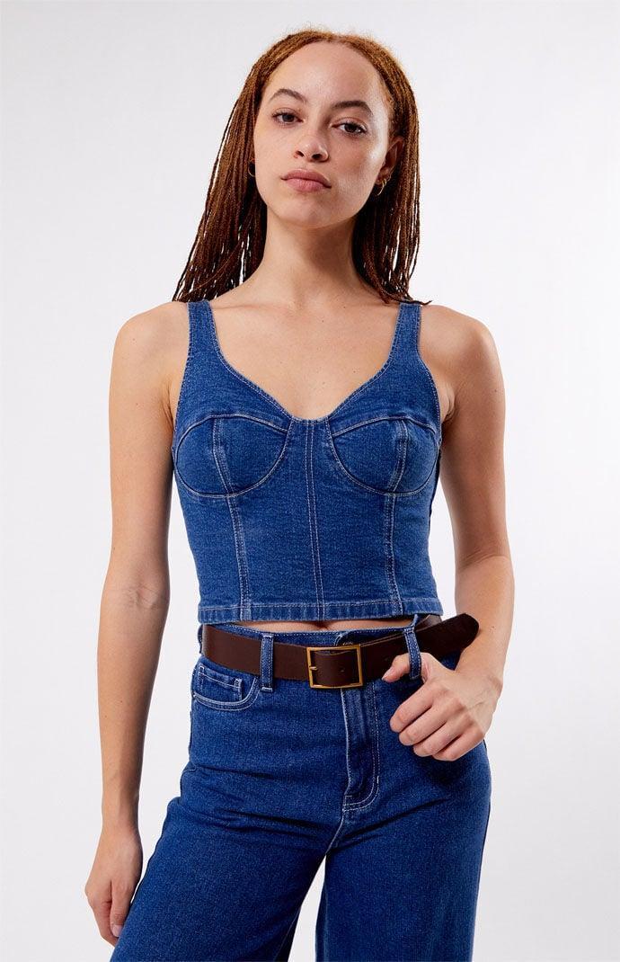 Women's Posey Denim Corset Top product image