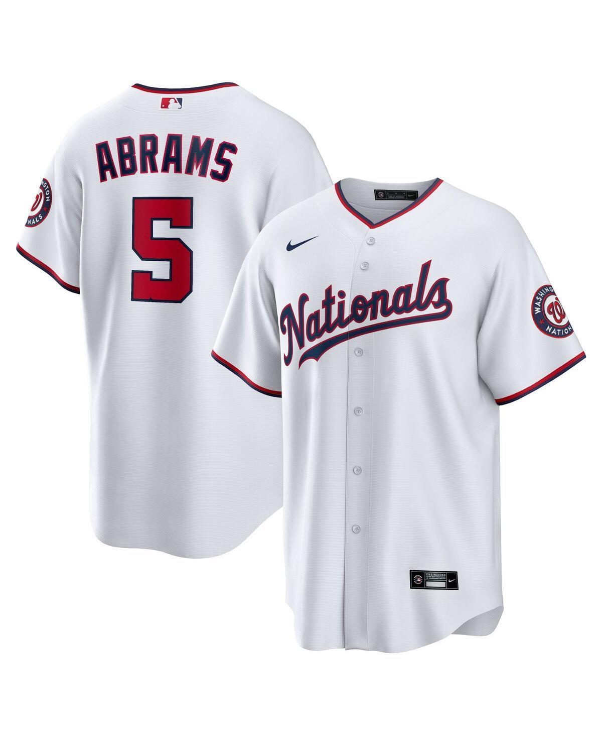 Nike Mens C.j. Abrams White Washington Nationals Home Replica Jersey - White Product Image