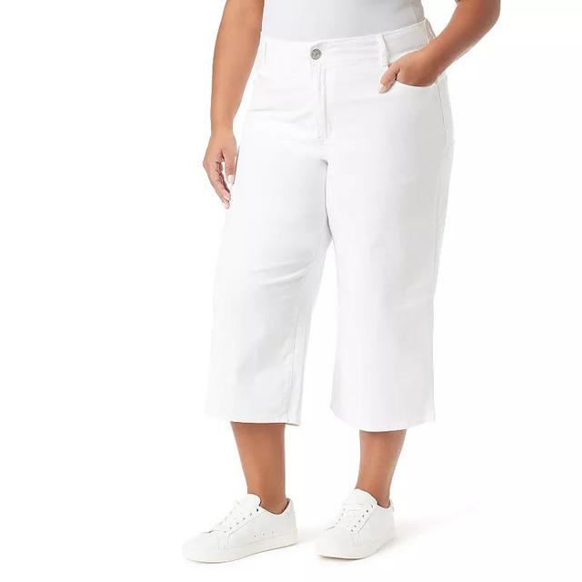 Plus Size Gloria Vanderbilt Shape Effect Tummy Sculpt Culottes Pants, Womens Product Image