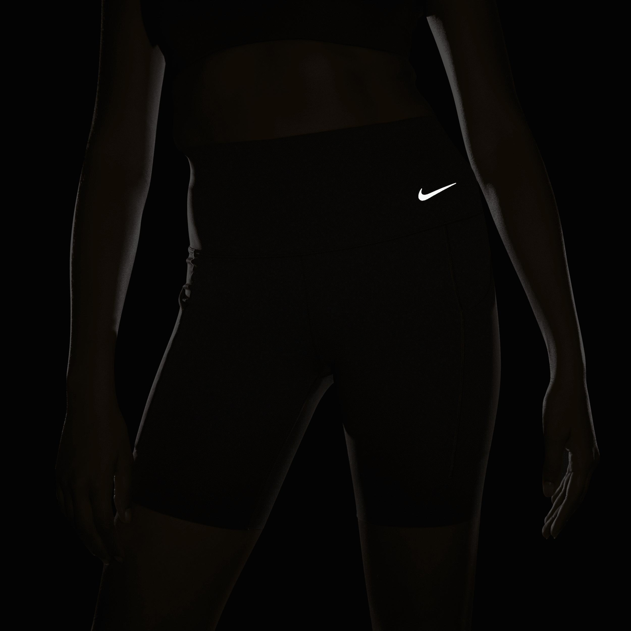 Nike Women's Universa Medium-Support High-Waisted 8" Biker Shorts with Pockets Product Image