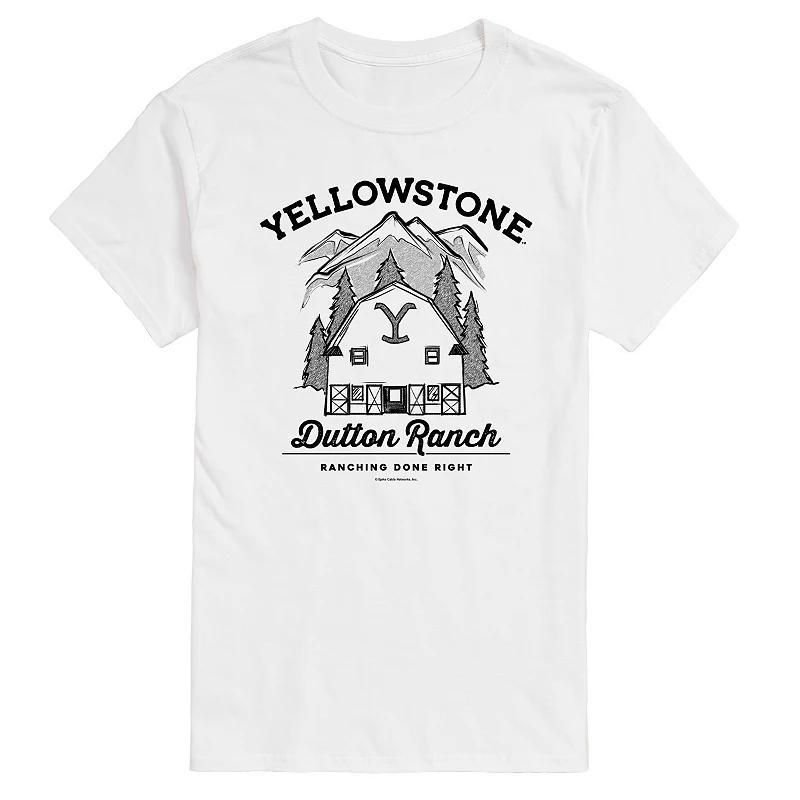 Big & Tall Yellowstone Dutton Ranch Graphic Tee, Mens Product Image