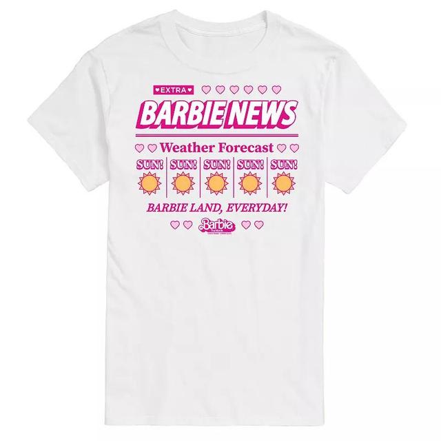 Big & Tall Barbie The Movie Weather Forecast Graphic Tee, Mens Product Image