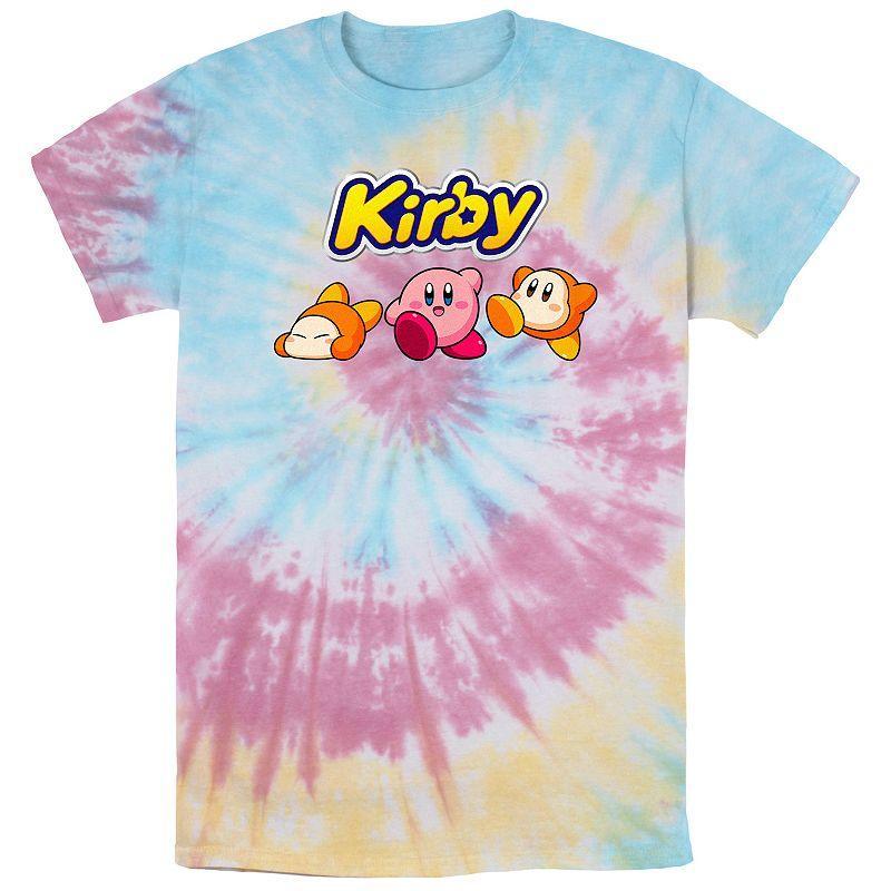 Mens Nintendo Kirby and Friends Bombard Wash Graphic Tee Blue Product Image