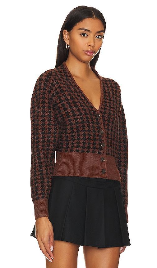 ASTR the Label Ruby Cardigan in Cognac. - size L (also in M, S, XL, XS) Product Image