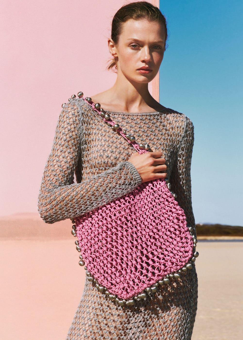 MANGO - Beaded bag - One size - Women Product Image