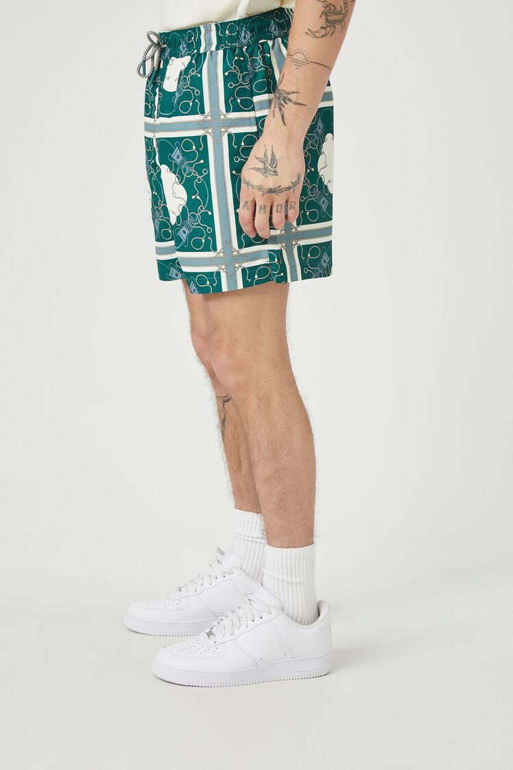 Ornate Print Swim Trunks | Forever 21 Product Image