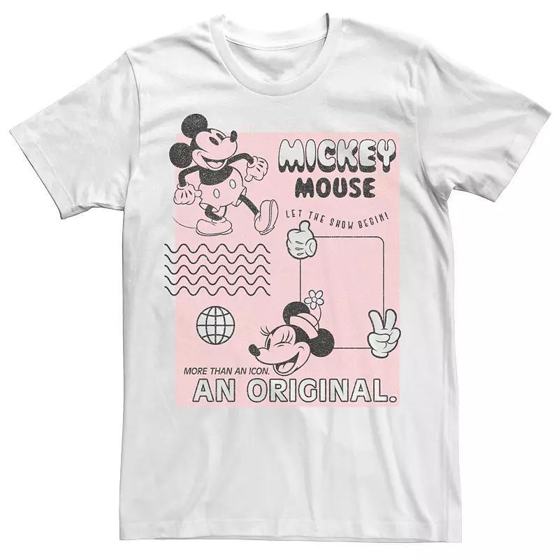 Mens Mickey Classic Orginal Mickey Vintage Poster Tee Product Image