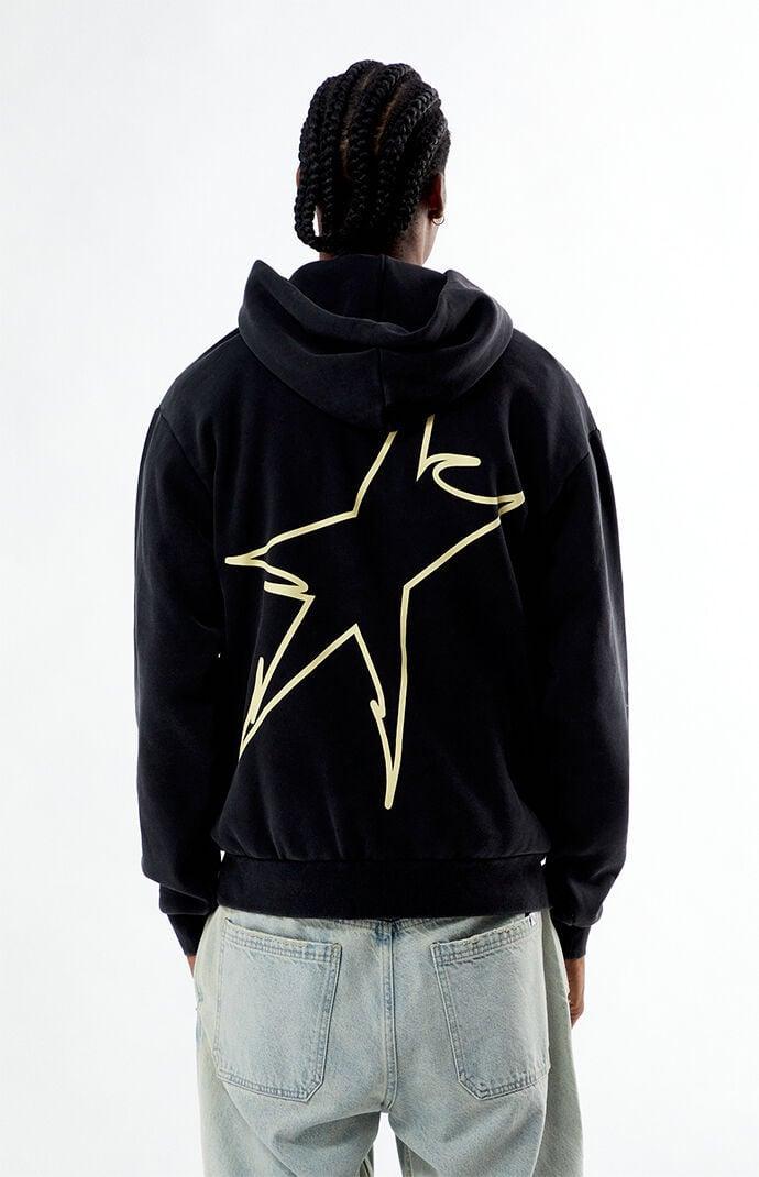 RODMAN BRAND Men's Star Script Snow Wash Hoodie Product Image