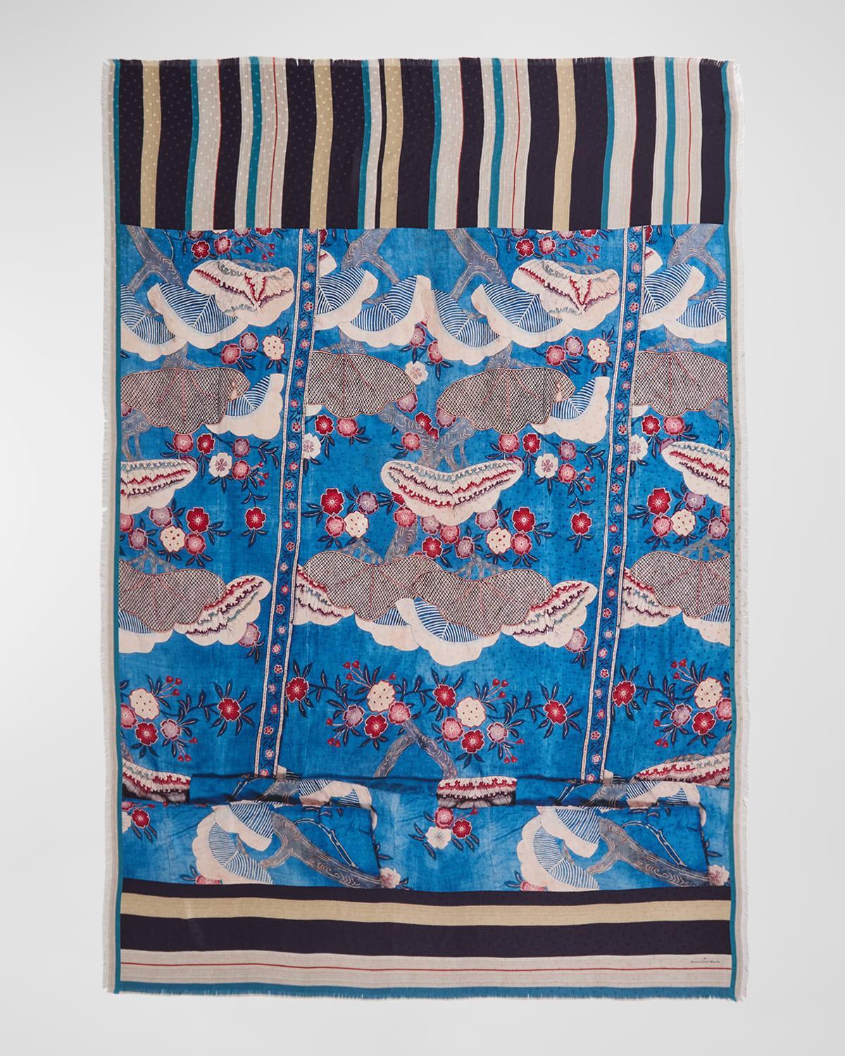 Pallino Mixed Patterned Silk Scarf  product image