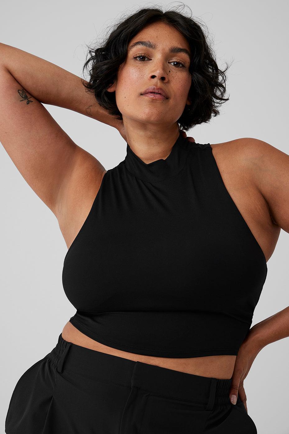 Alosoft Top That Bra Tank - Black Female Product Image