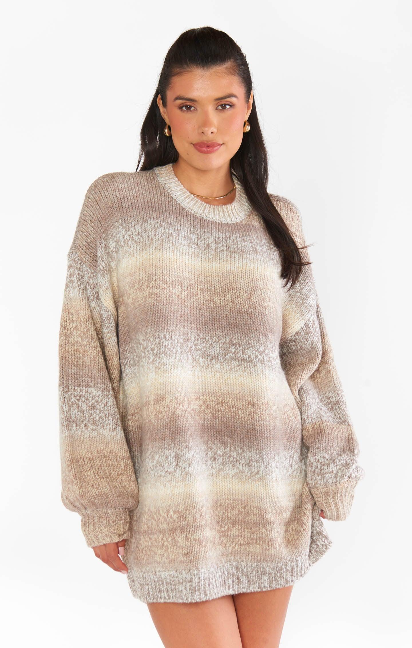 Timothy Tunic Sweater ~ Neutral Space Dye Knit product image