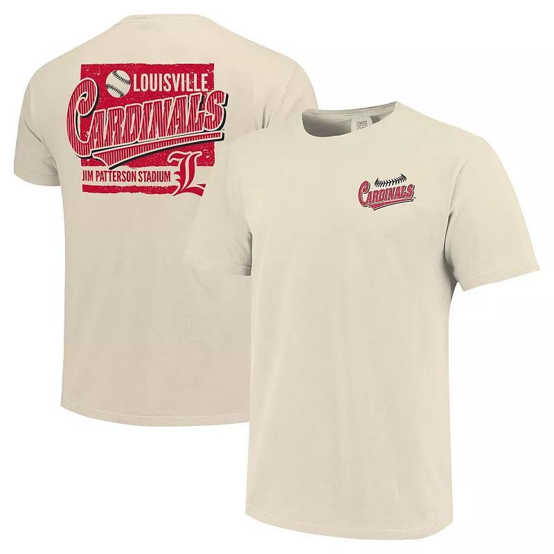 Mens Natural Louisville Cardinals Baseball Around The Horn Comfort Colors T-Shirt Product Image