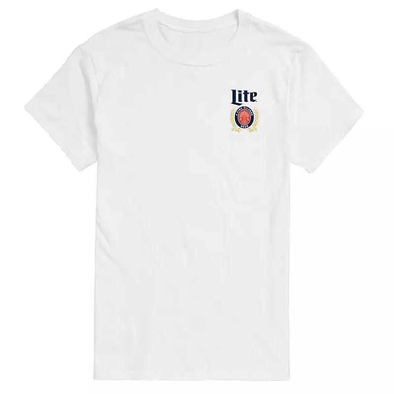 Big & Tall Miller Lite Crest Logo Graphic Tee, Mens Product Image