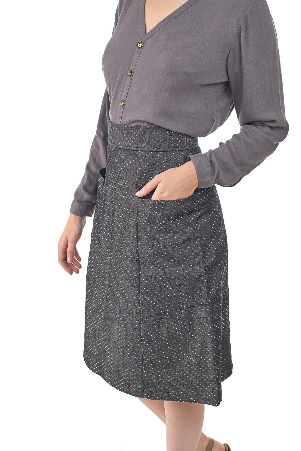 Atheno Skirt in Smoky Dot Product Image