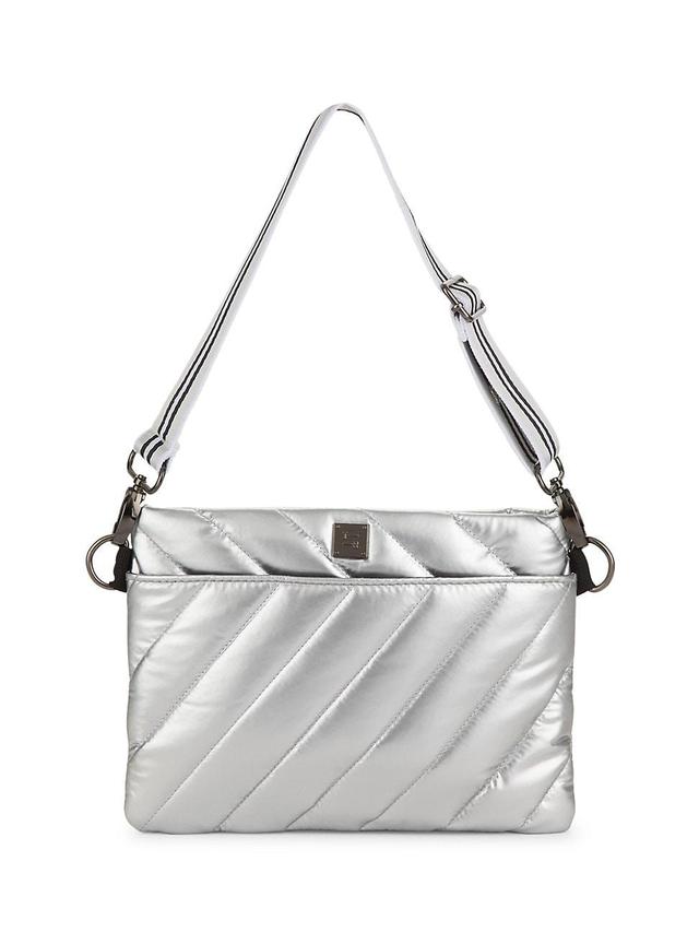 Womens Bum Quilted Metallic Crossbody Bag Product Image