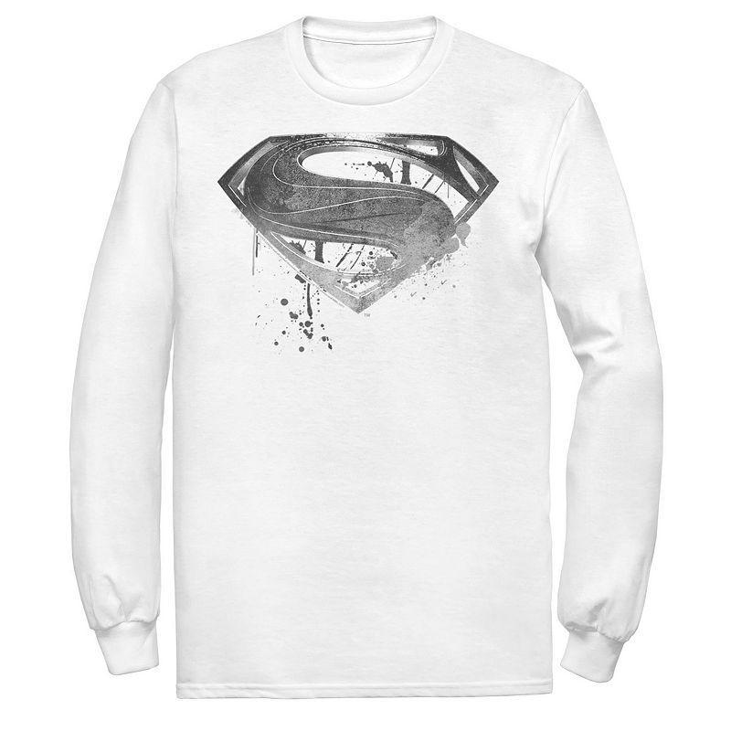 Mens DC Comics Superman Monochrome Logo Tee Product Image