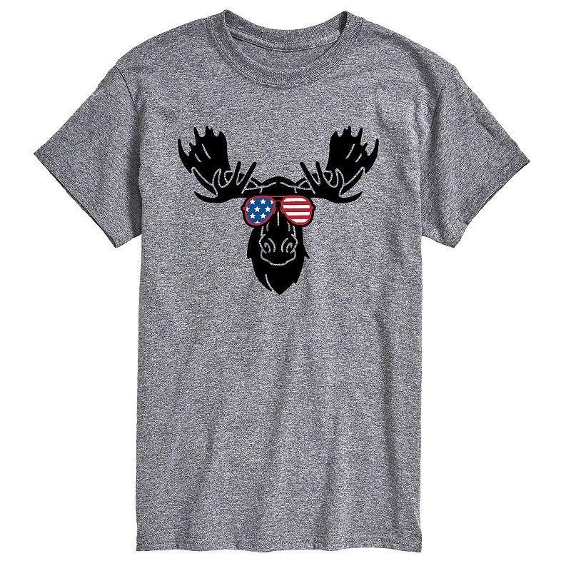 Mens Moose Americana Sunglasses Graphic Tee Product Image