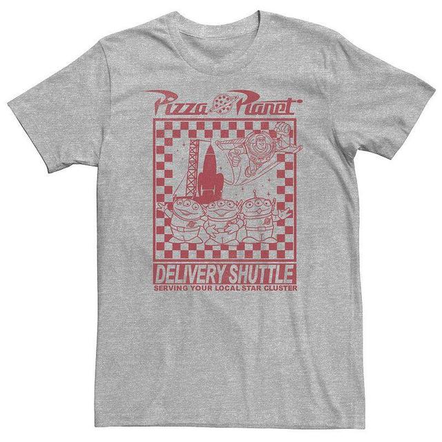 Big & Tall Disney / Pixar Toy Story Pizza Planet Delivery Shuttle Tee, Mens Med Grey Product Image