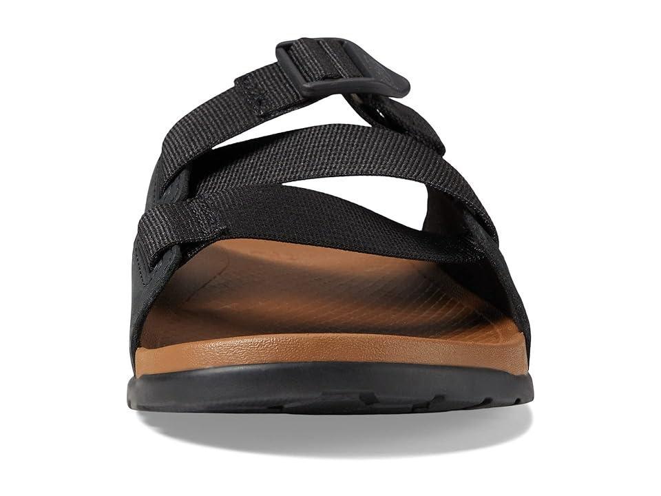 Chaco Men's Lowdown Leather Slide Black Product Image