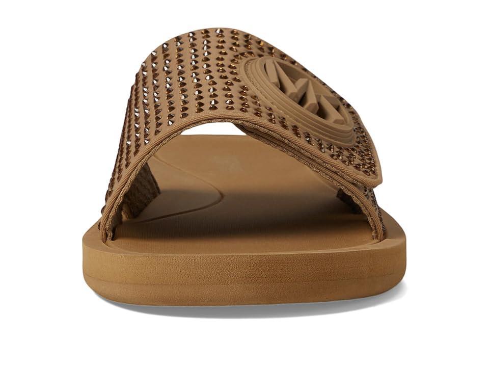 MICHAEL Michael Kors Mk Charm Slide (Camel) Women's Sandals Product Image