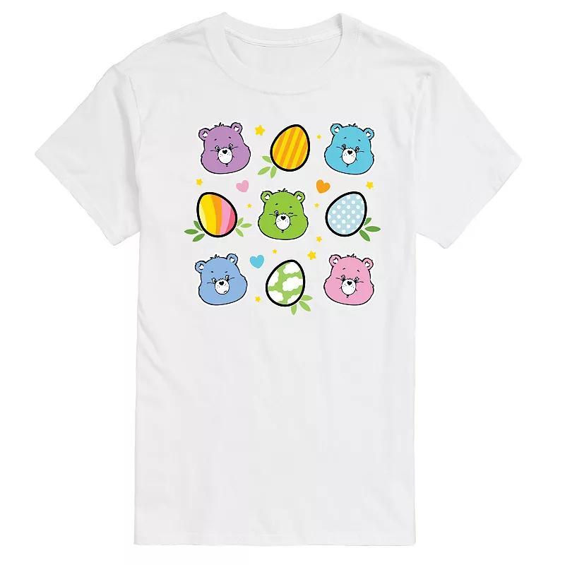 Mens Care Bears Easter Grid Graphic Tee Product Image