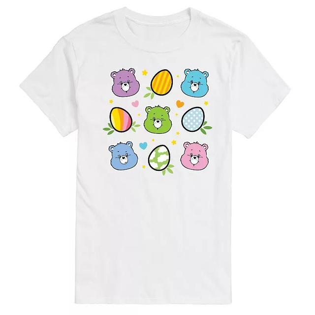 Mens Care Bears Easter Grid Graphic Tee Blue Product Image