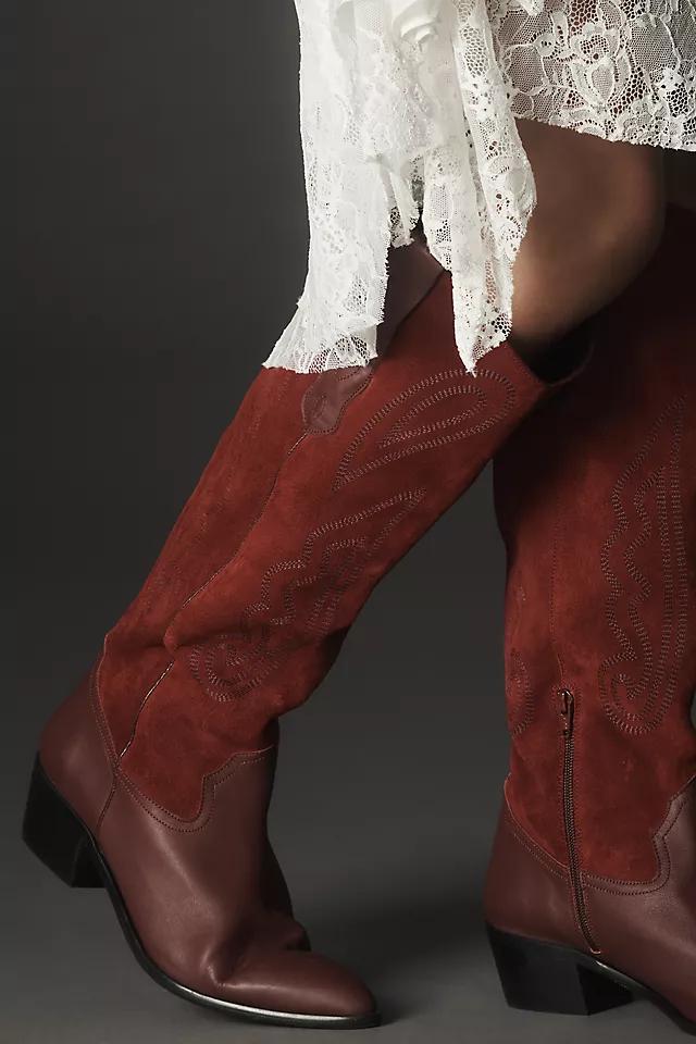 Pilcro Contrast Tall Western Boots Product Image