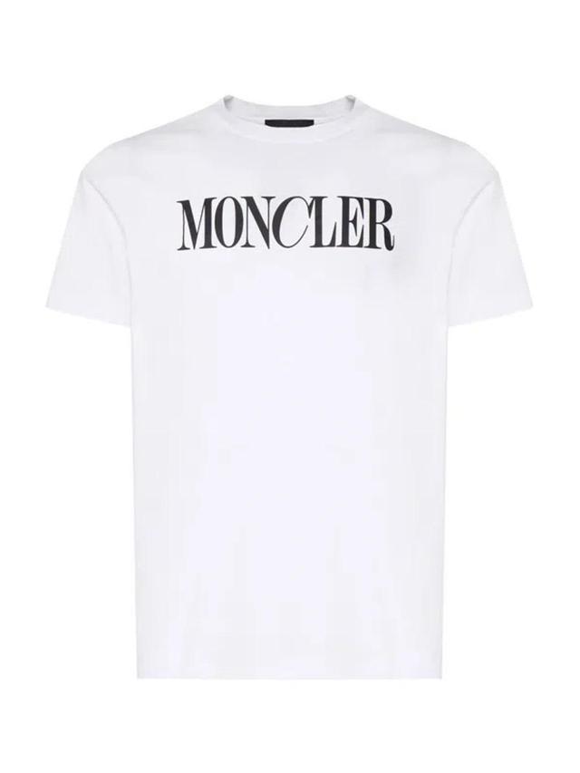 Logo Cotton T-shirt In White Product Image