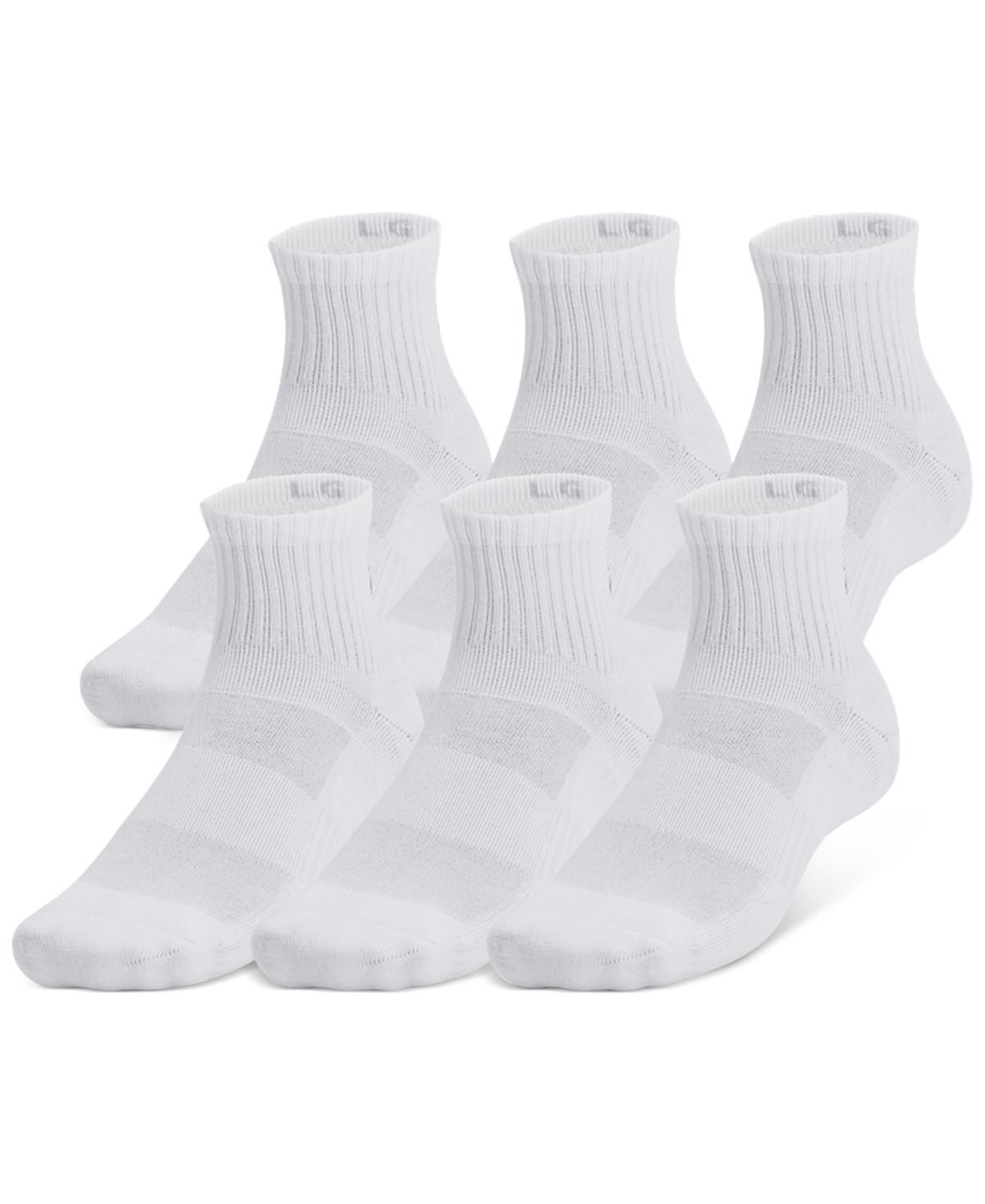 Under Armour 6-Pack Training Cotton Quarter Socks, Womens Product Image