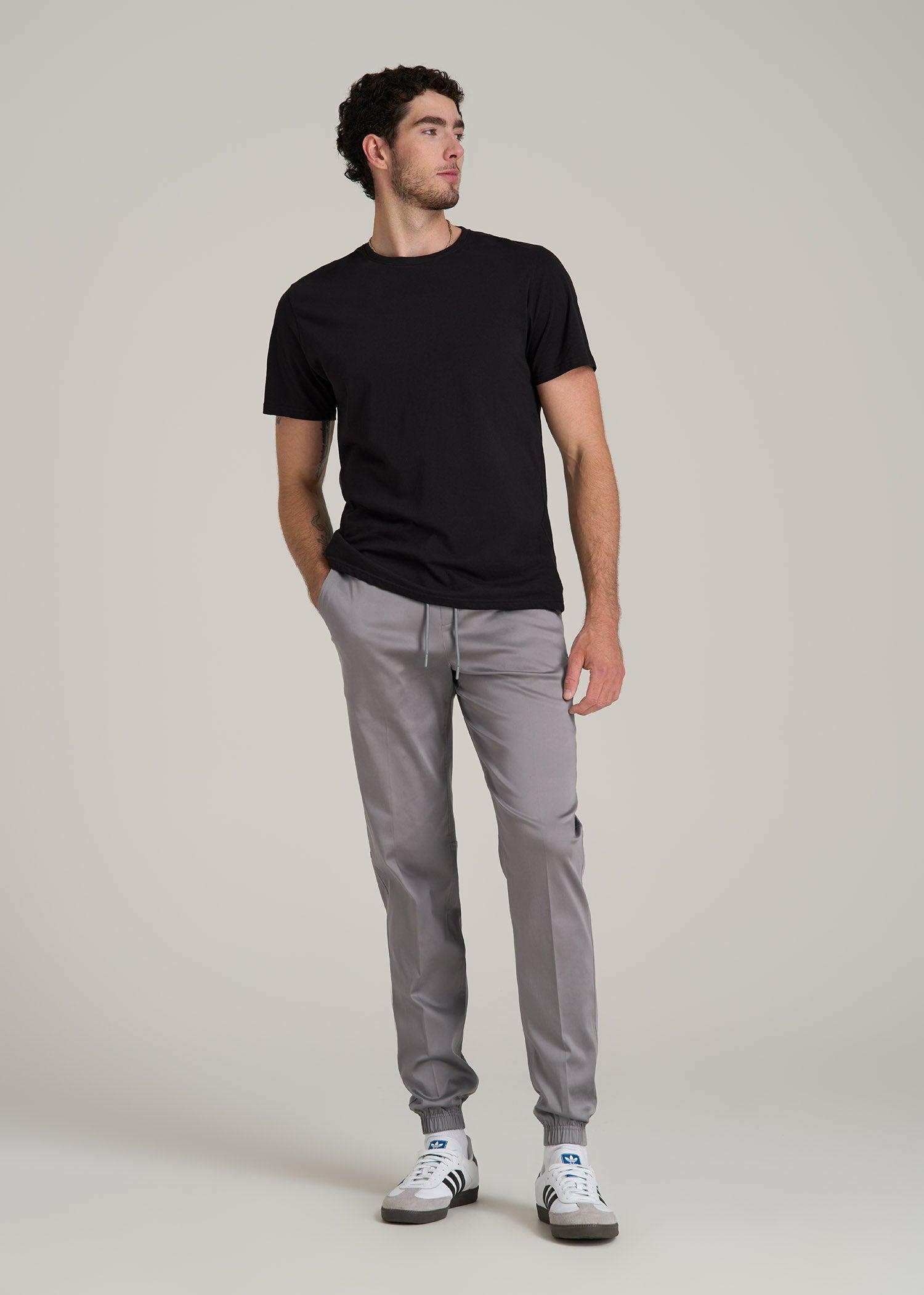 Stretch Twill Tall Men's Jogger Pants in Owl Grey Product Image