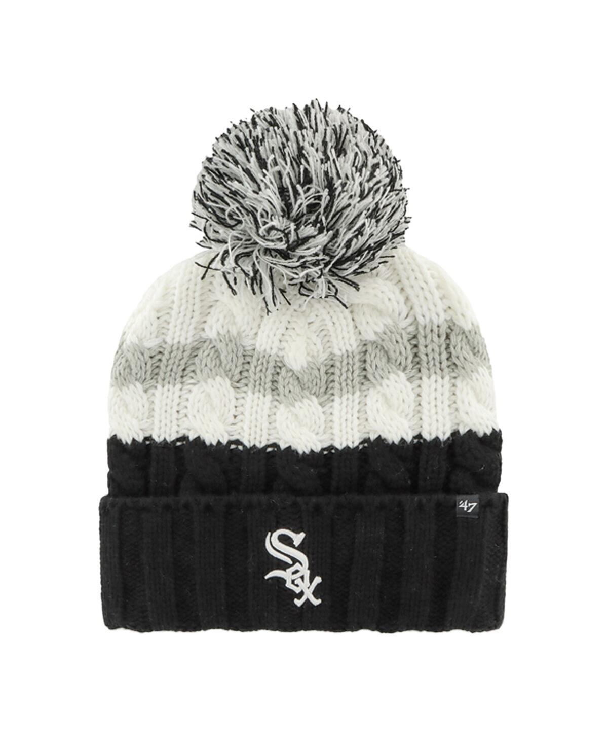 Womens 47 /Black Chicago Sox Ashfield Cuffed Knit Hat with Pom Product Image