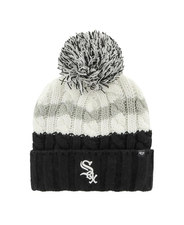 Womens 47 /Black Chicago Sox Ashfield Cuffed Knit Hat with Pom Product Image