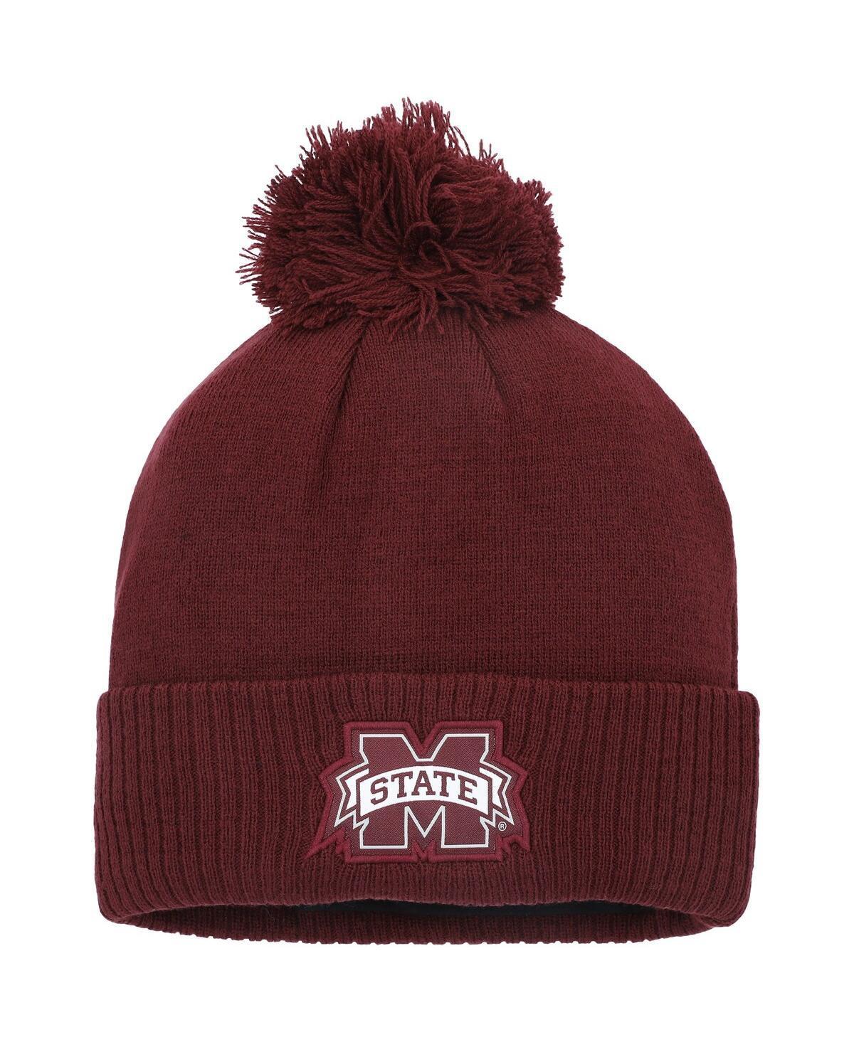 Mens adidas Maroon Mississippi State Bulldogs 2023 Sideline Cold.rdy Cuffed Knit Hat with Pom Product Image