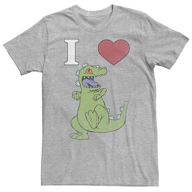 Big & Tall Nickelodeon RugRats I Love Reptar Tee, Mens Athletic Grey Product Image